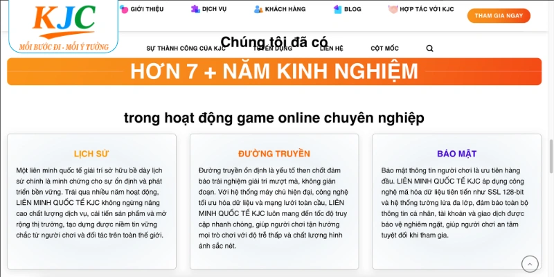 Giới thiệu KJC cùng hàng loạt ưu điểm lớn
